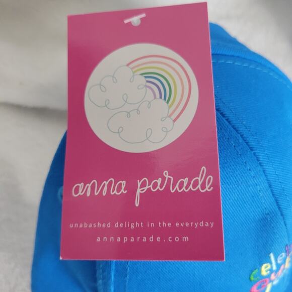 2 Celebrate Queer Joy Blue Baseball Caps Anna Parade Gay Pride Rainbow LGBTQ - Picture 2 of 8